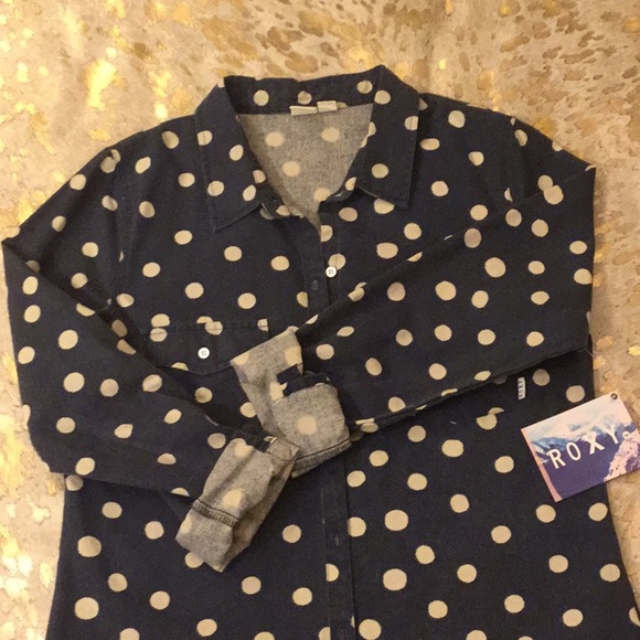 Roxy Long Sleeved Denim Shirt - Picture 2 of 4